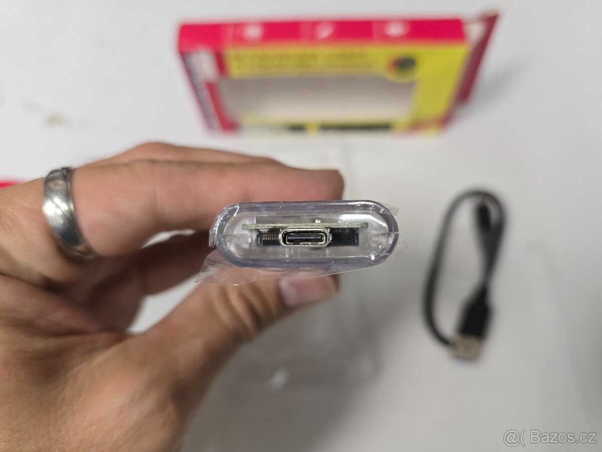 USB průhledný adaptér pro M.2 NVME/NGFF SSD nový - 4