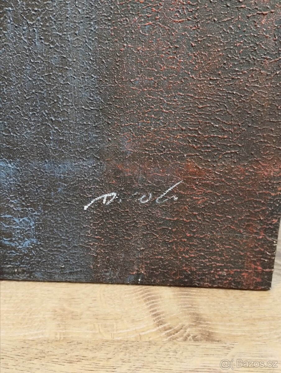 Velký obraz "spící zamilovaný pár" - 4