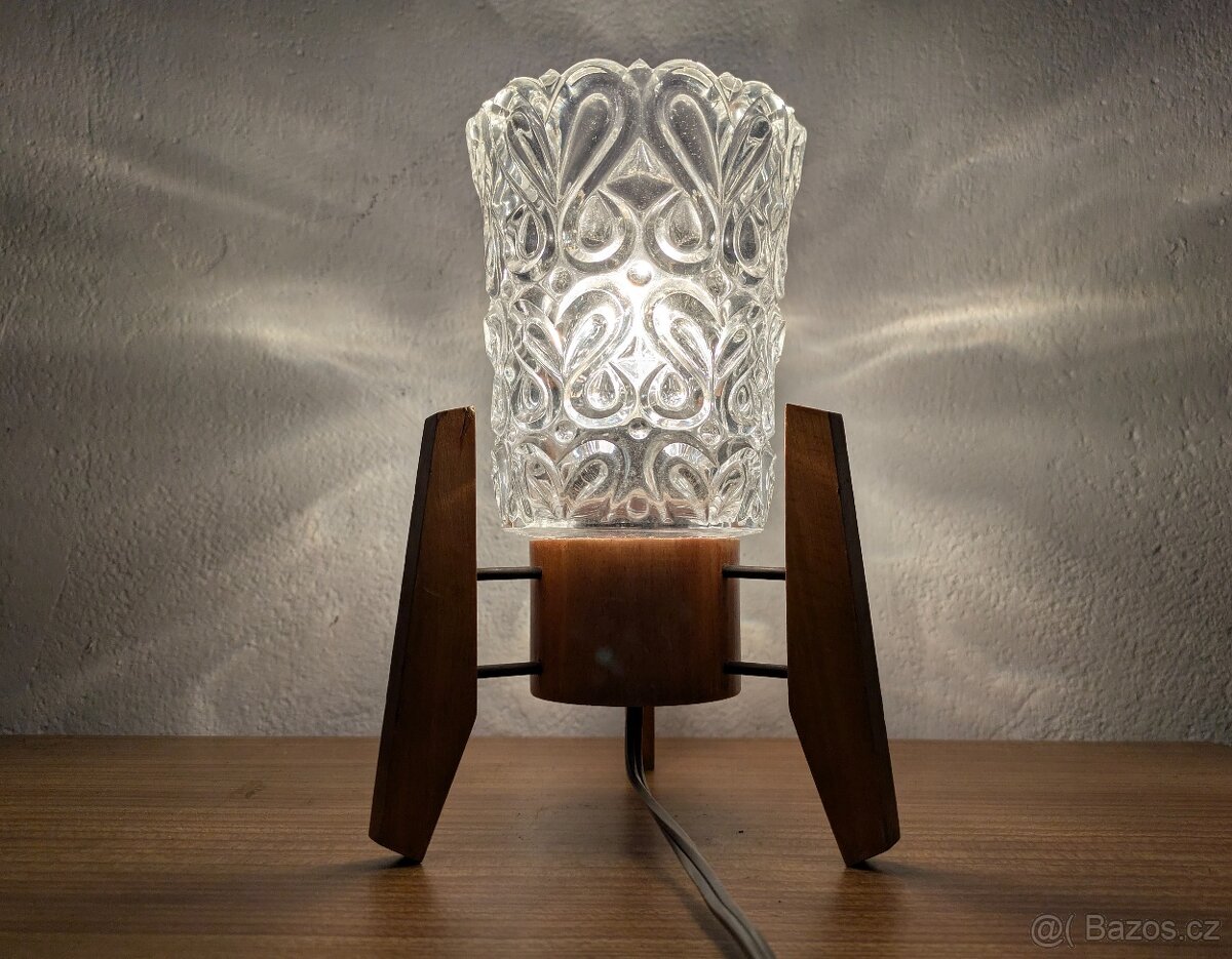 Retro lampička Dřevo Humpolec - 4