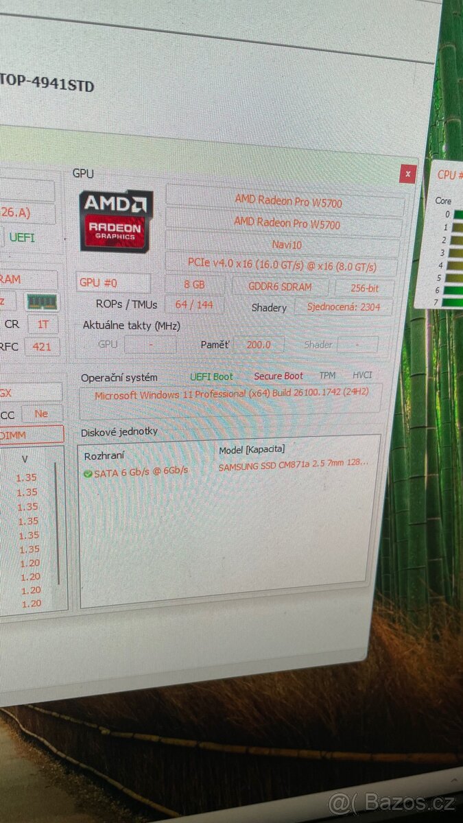 Herní/Pracovní PC – Ryzen 7, W5700, Win 11 Pro - 4