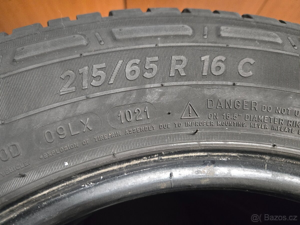 4x pneu Michelin Agilis 3, dot 2021, 215/65/16c, 215/65 r16c - 4