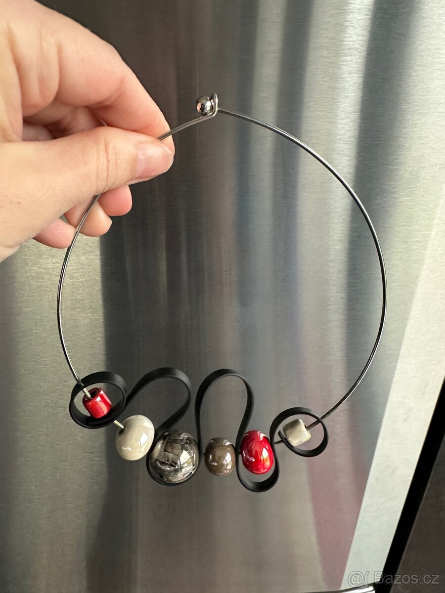 Náhrdelník s náramkem -Set šperků handwork Itálie - 4