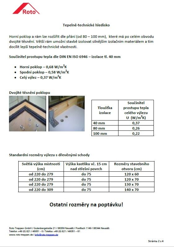 Nový střešní výlez se schody na plochou střechu - 4