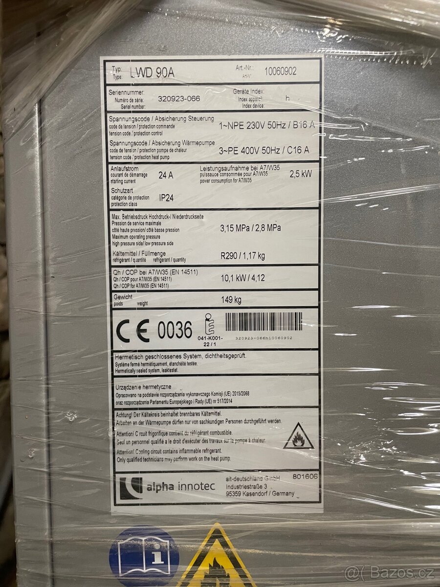 Tepelné čerpadlo Alpha Innotec LWD 90A, 10kW MONOBLOK - 4