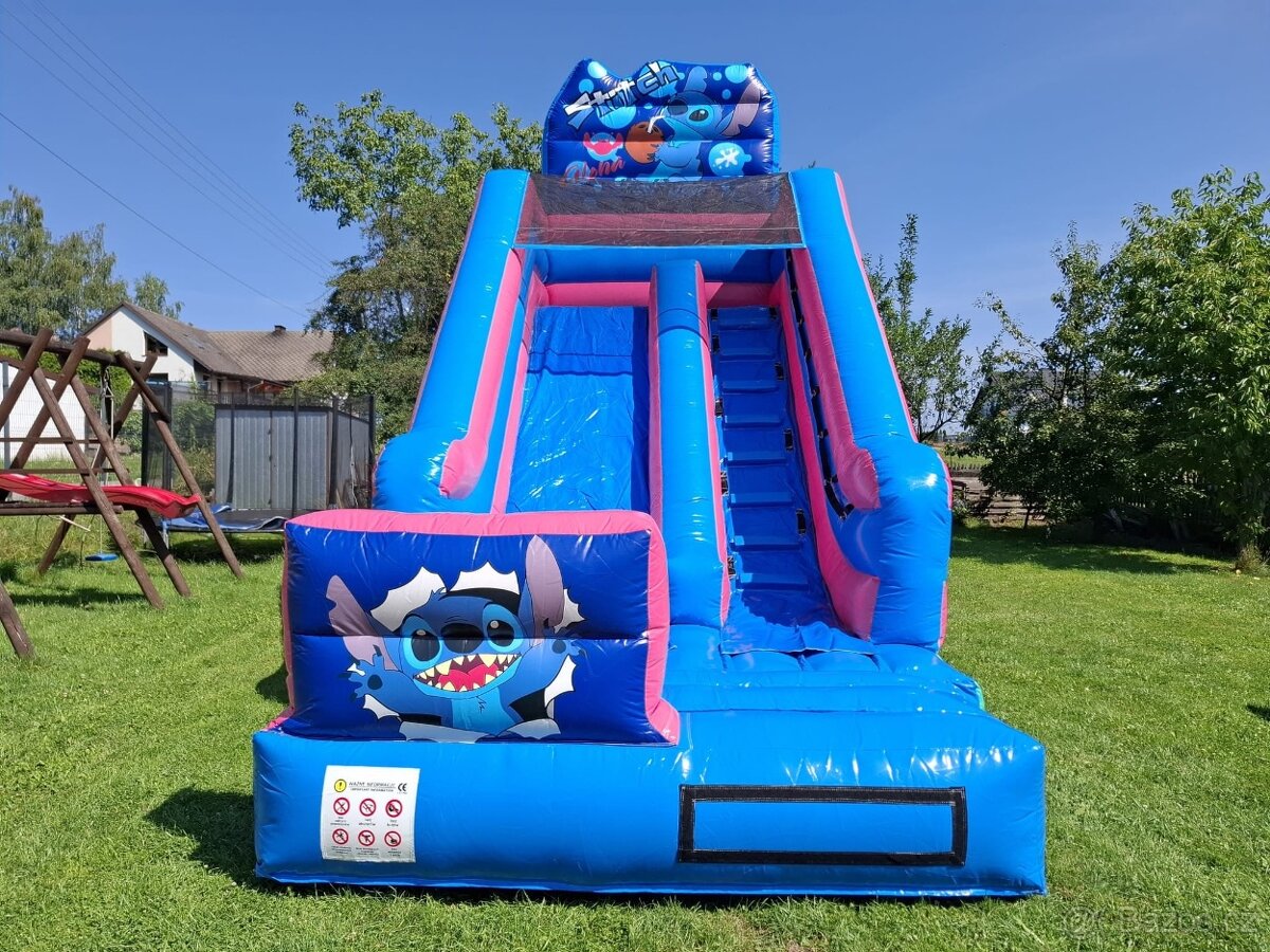 Skákací hrad 6x3x6 m - STITCH - 4