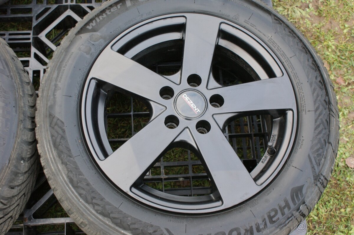 4ks alu cerna Dezent na vozy Peugeot Citroen Ford Volvo R16 - 4