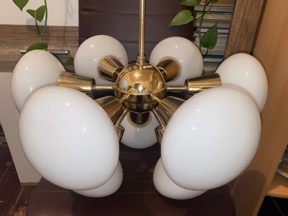 Retro lustr SPUTNIK, Kamenický Šenov 70.léta - 4