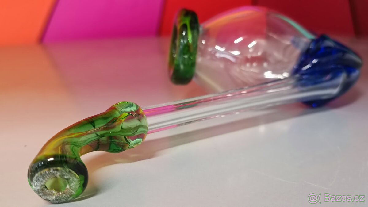 Stará skleněná fajfka - 4
