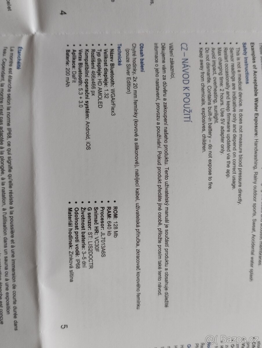 Chytré hodinky. Airflex Rizzit 3 Silver edition. - 4