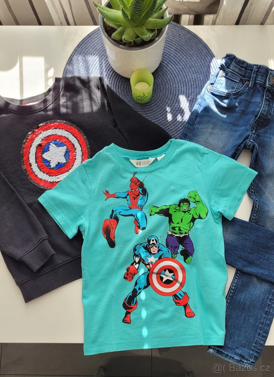 H&M Avengers komplet vel.110-116 - 4