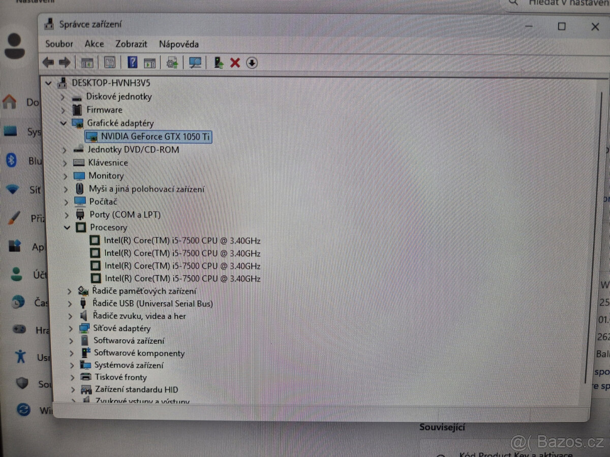 Spolehlivé PC - i5, 8GB RAM, GTX 1050 Ti, monitor 24″ - 4