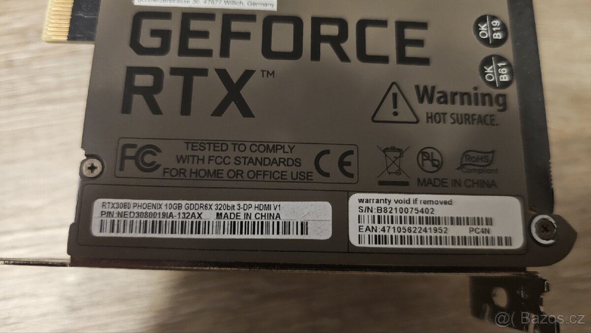 Gainward Nvidia RTX 3080 10gb - 4
