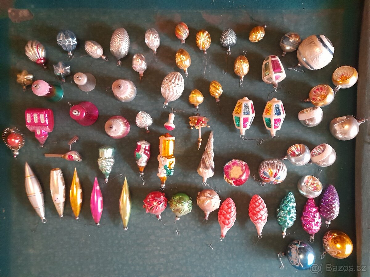 Staré vánoční ozdoby 61 kusů - 4