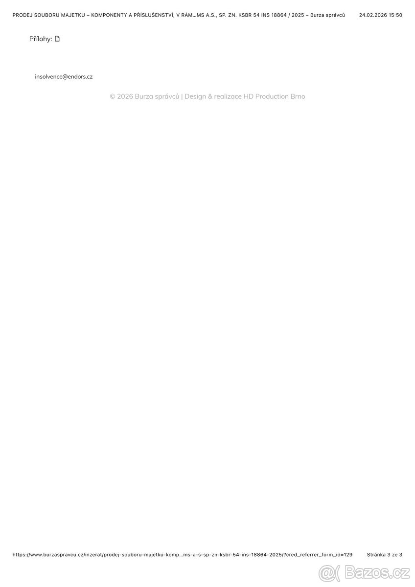 PRODEJ SOUBORU MAJETKU – KOMPONENTY A PŘÍSLUŠENSTVÍ - 4