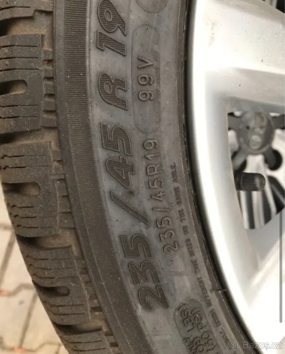 Audi A7 S7 4G8 S-Line, kola 19" zimní pneu - 4