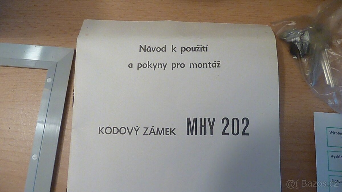 kodový zámek MHY 202 - 4