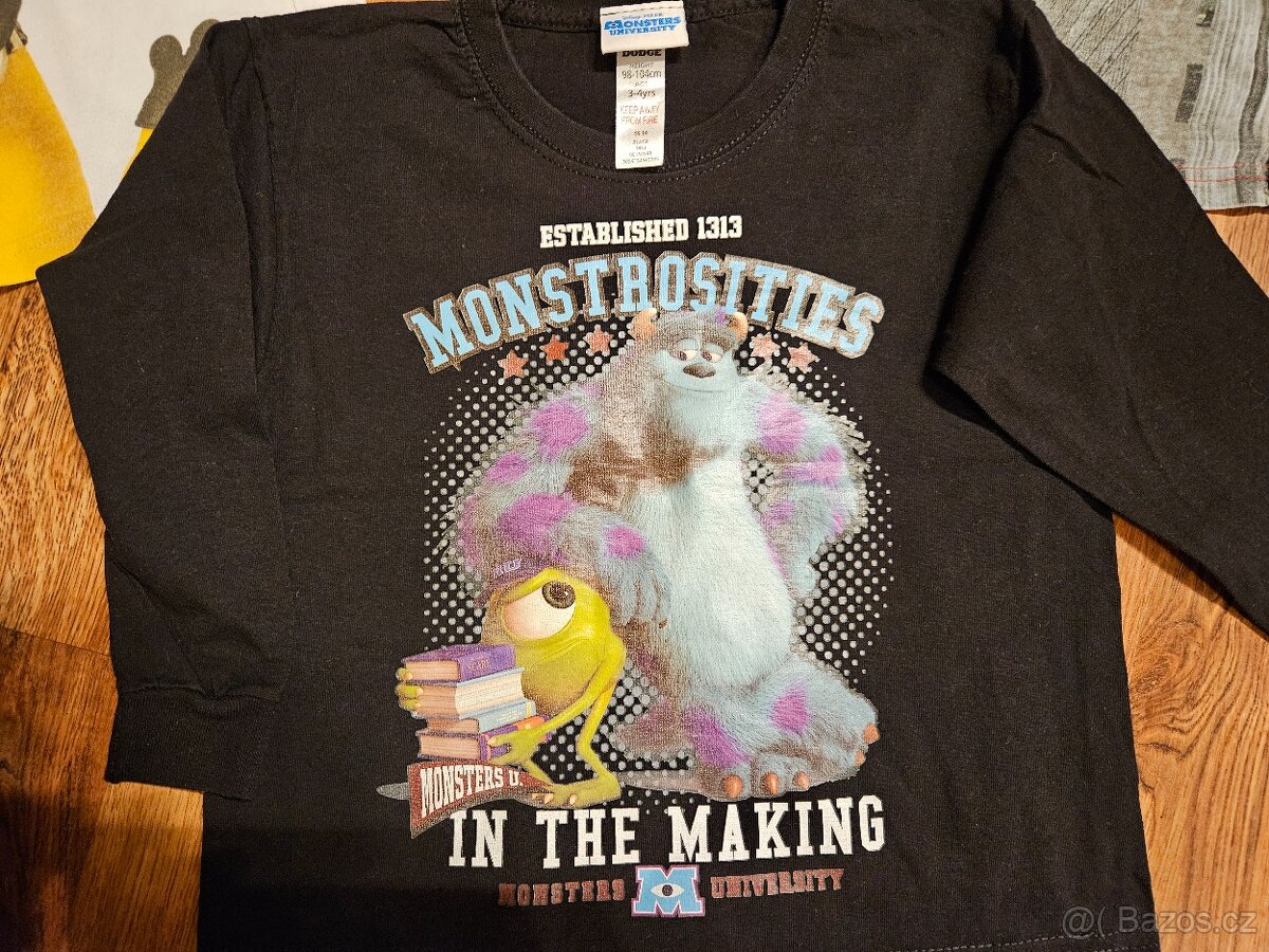 Tričko s dlouhým rukávem 3-6 let, 3 ks - 4