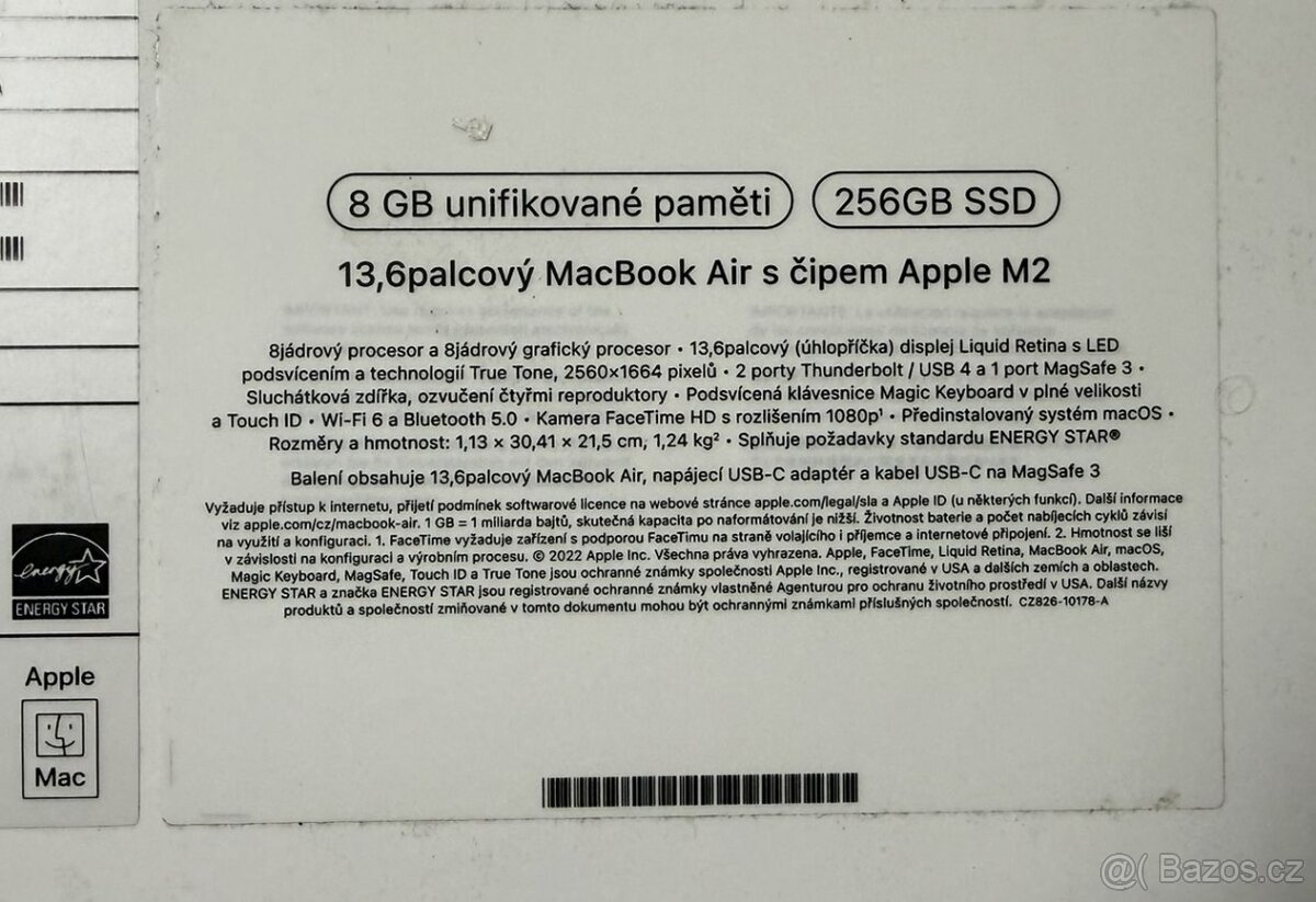 Apple MacBook Air 13" M2 256GB MLY33CZ/A temně inkoustový - 4