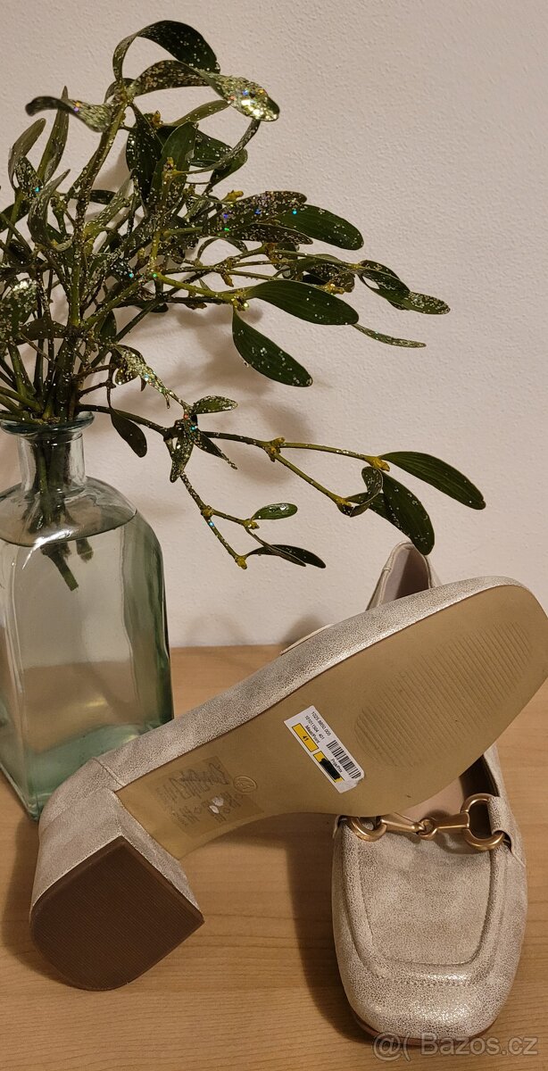 Nové kožené polobotky - 4