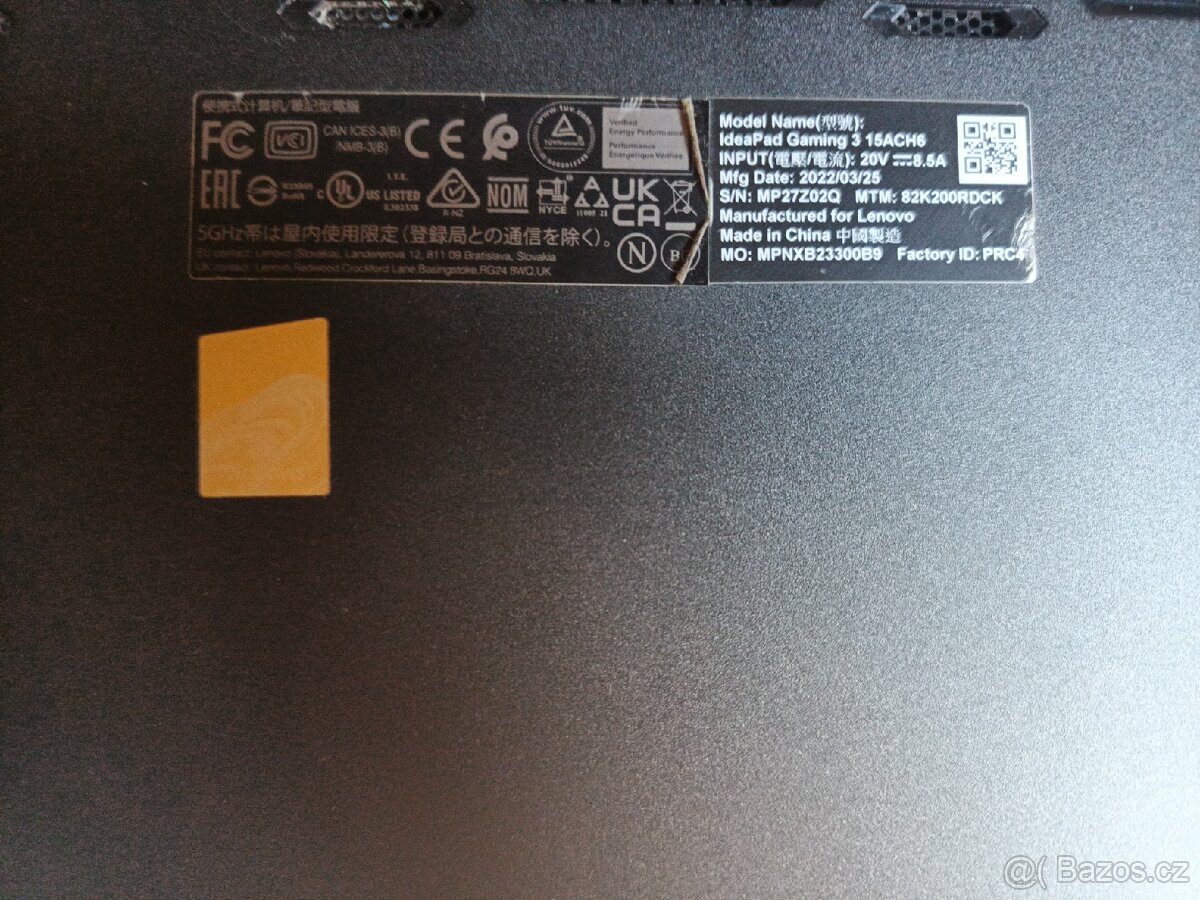 Lenovo IdeaPad Gaming 3 15ACH6 Windows 11 - 4