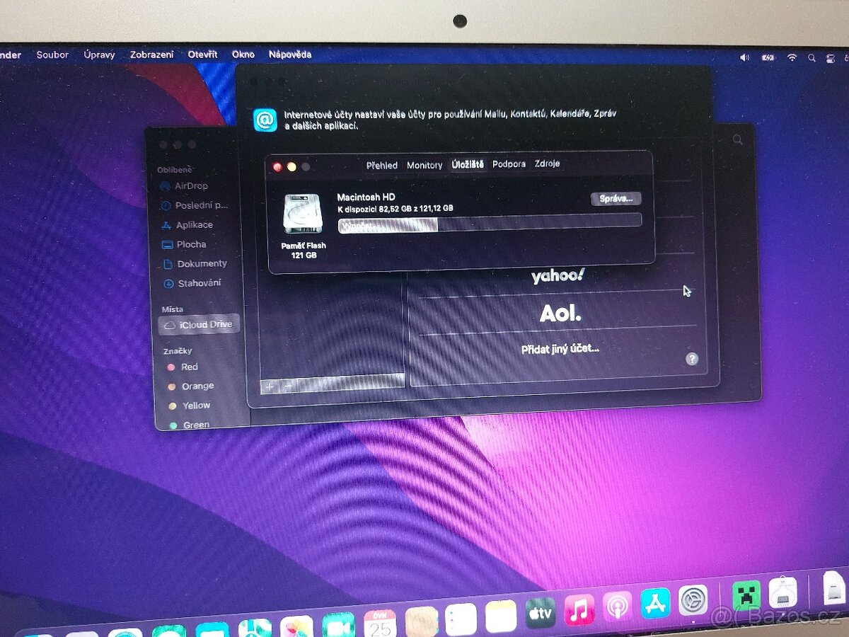 Apple MacBook Air A1466 8/121 GB,dvoujádrový Intel Corei5 - 4