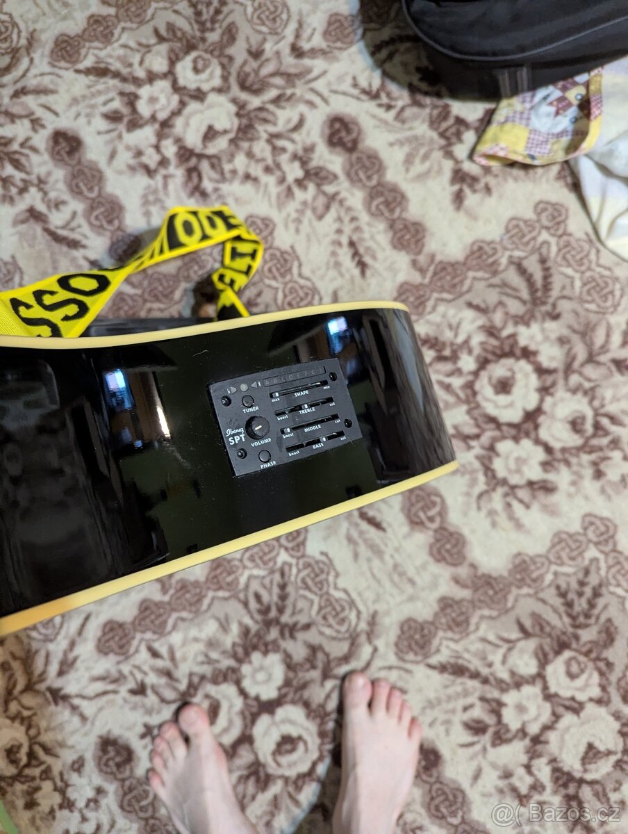 Ibanez Artwood AW70ECE-BK elektroakustická kytara – Solid To - 4