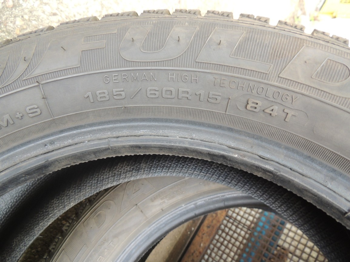 4ks zimních pneu 185/60/15 - 4