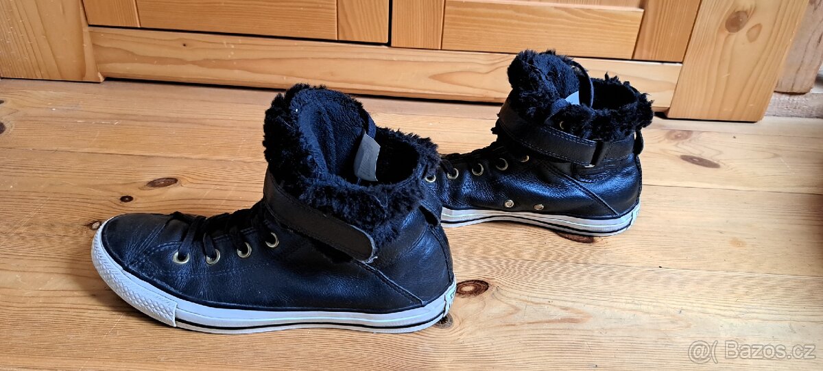 Zimní Converse s kožíškem, vel.38 - 4