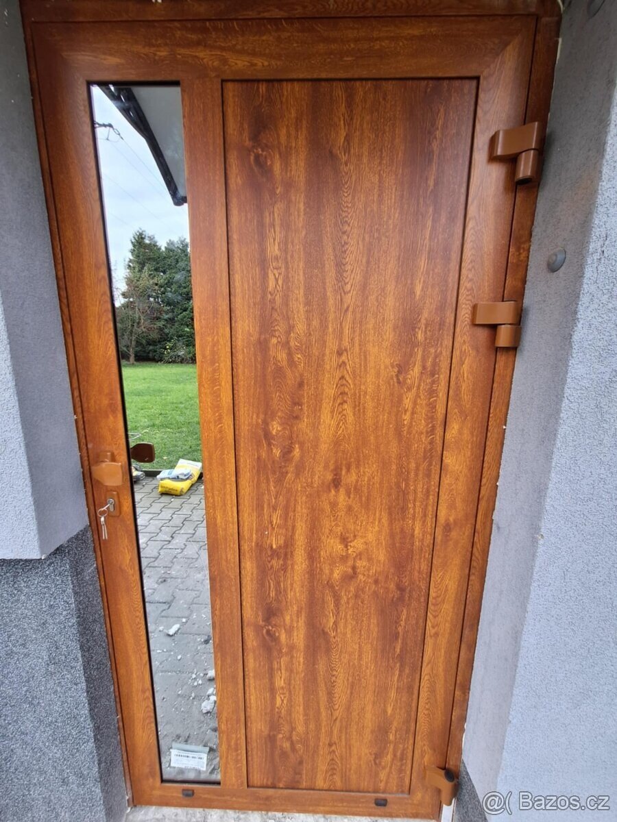 Prodám nové hliníkové dveře .Belgický profil. Aliplast - 4