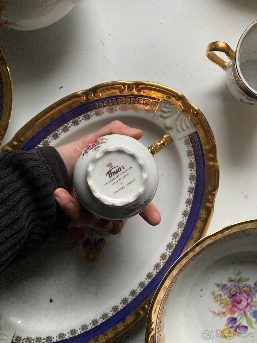 Porcelánový set Thun se zlatem - 4