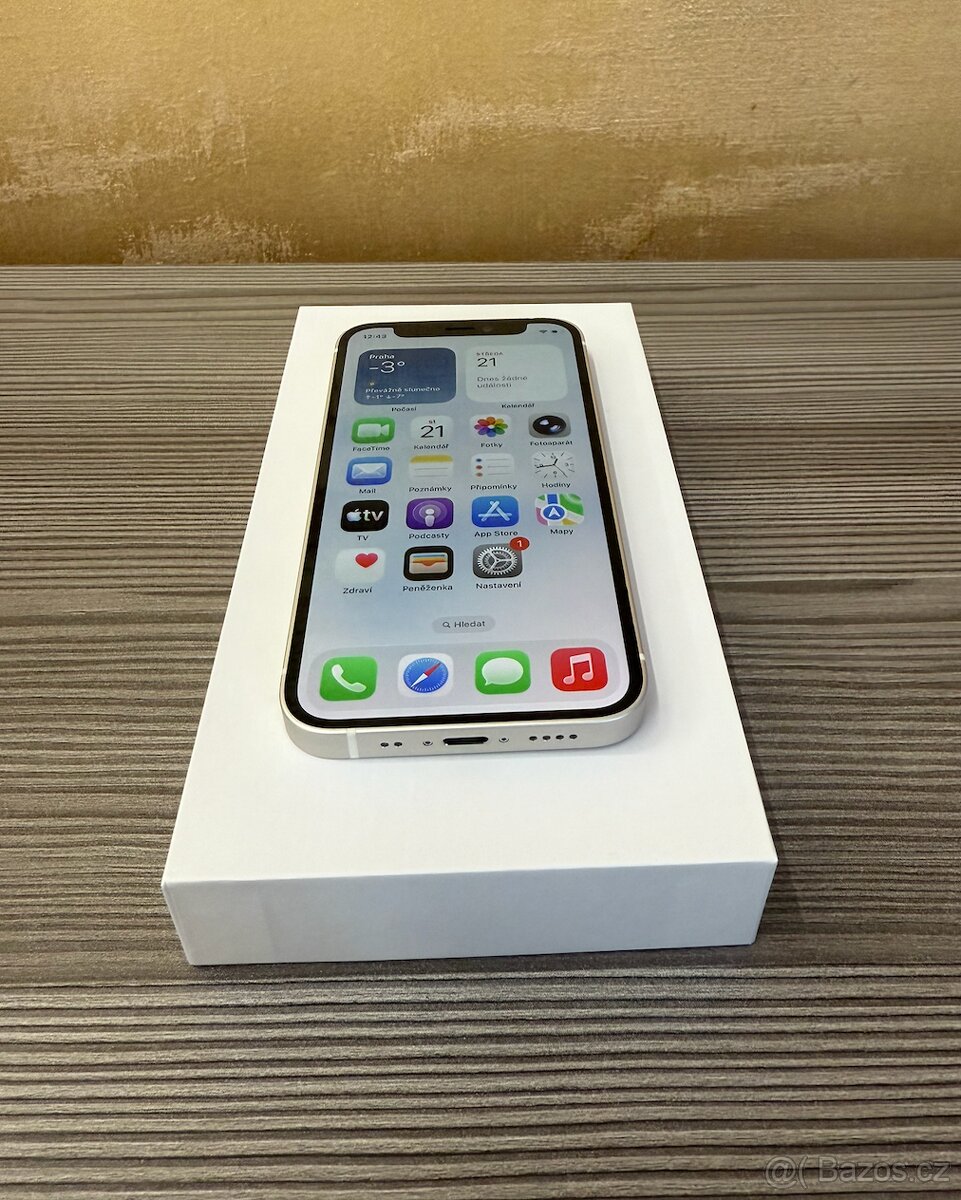 Apple iPhone 12 mini 64GB bílá, baterie 100% - 4