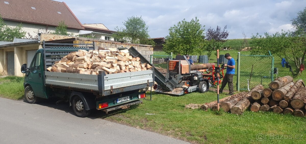 Zpracování palivového dřeva Štípání dřeva - 4