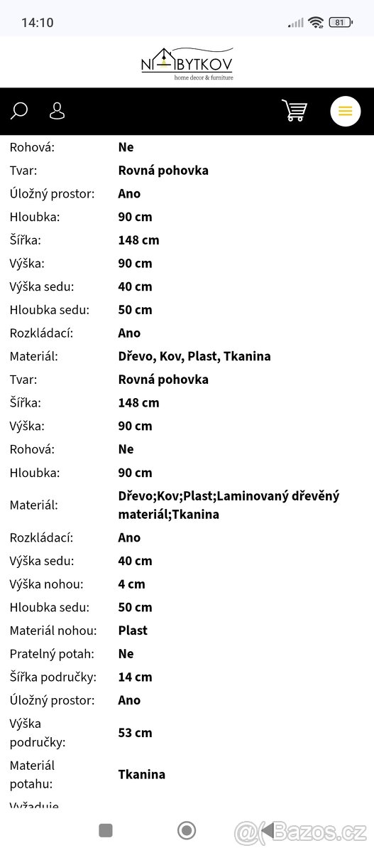 Rozkládací pohovka - 4
