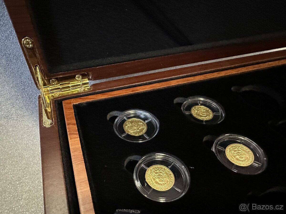 Malé plato pro 1/25oz zlaté mince Český lev 24mm v kapsli - 4