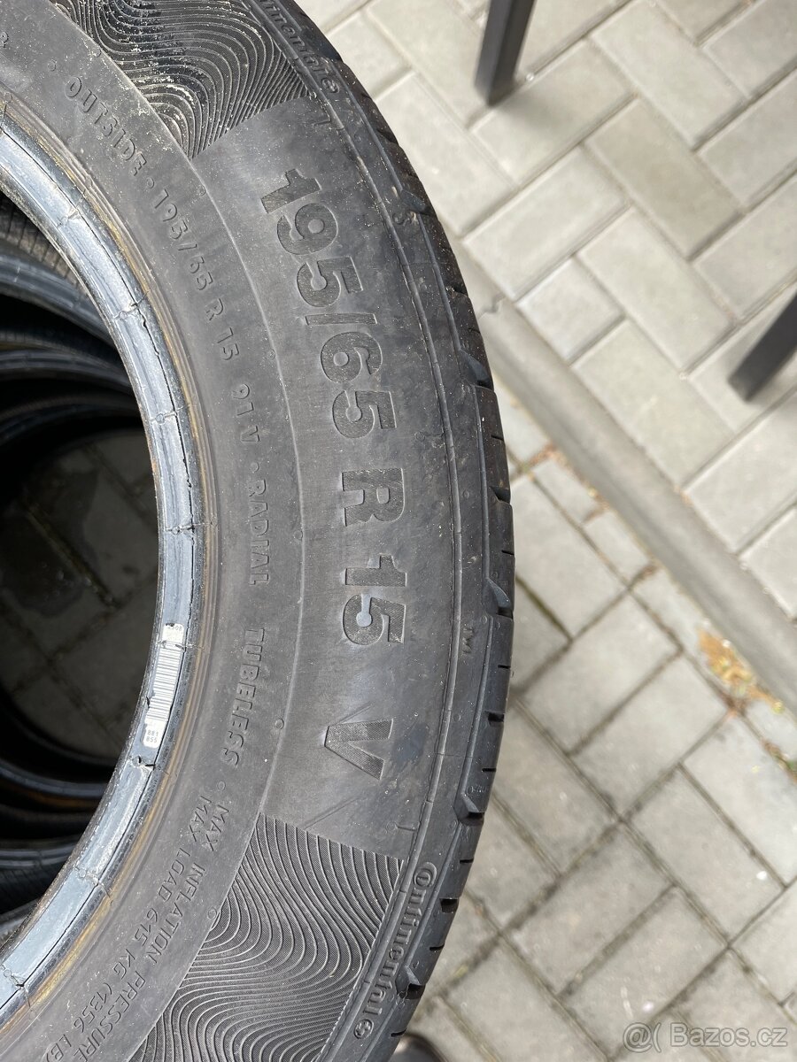 4xLetní pneu Continental 195/65 R15 91V - 4