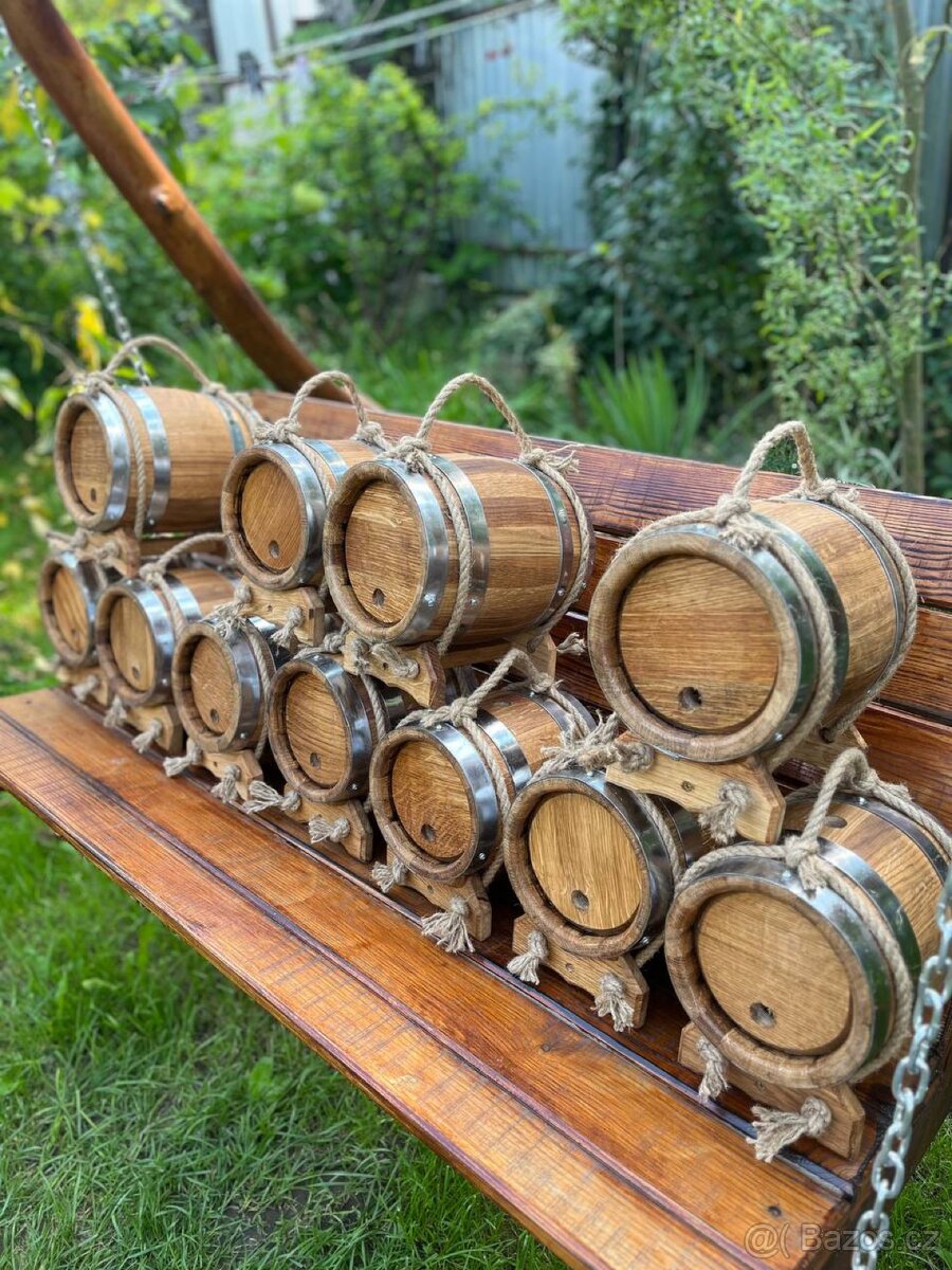 Dubové sudy, dřevěné sudy na víno,slivovice nebo pivo - 4