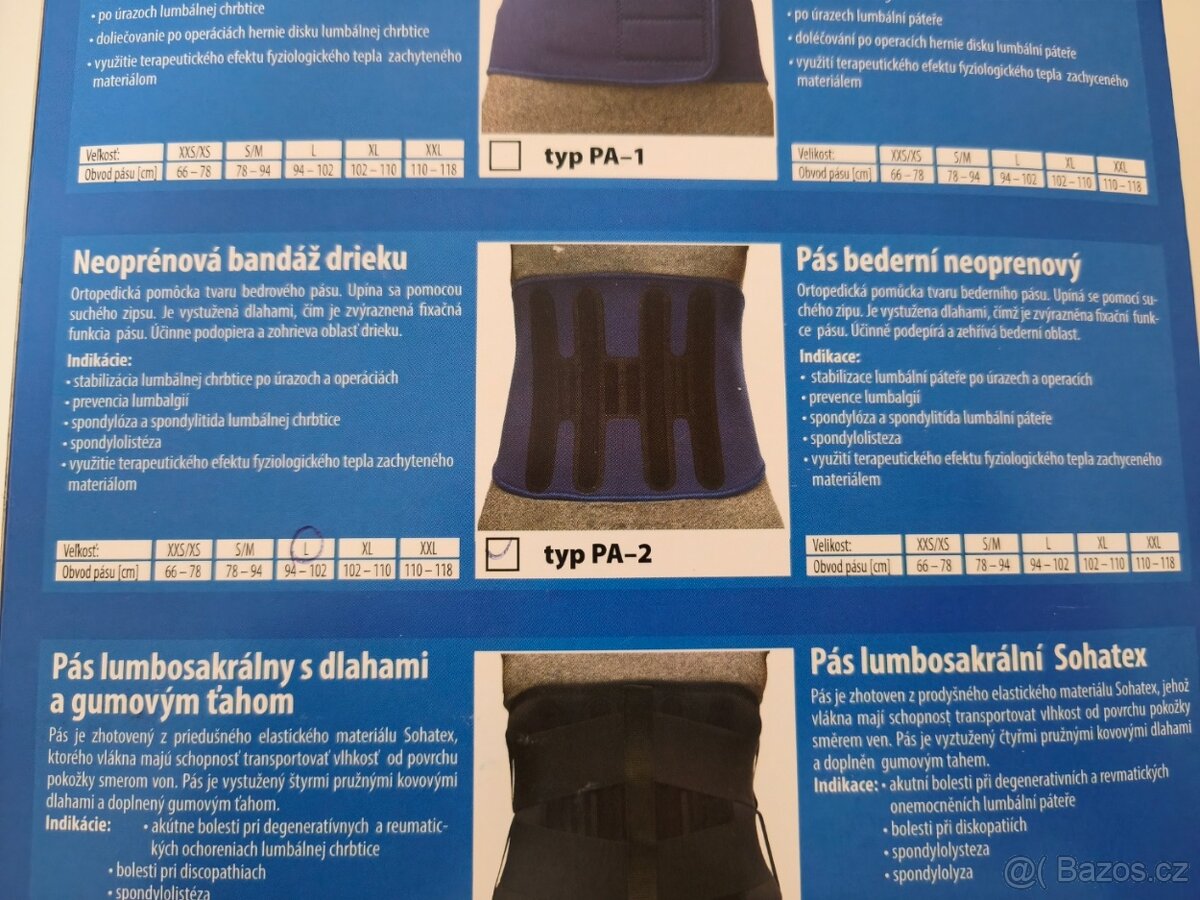 Tříselný kýlní a bederní pás - 4