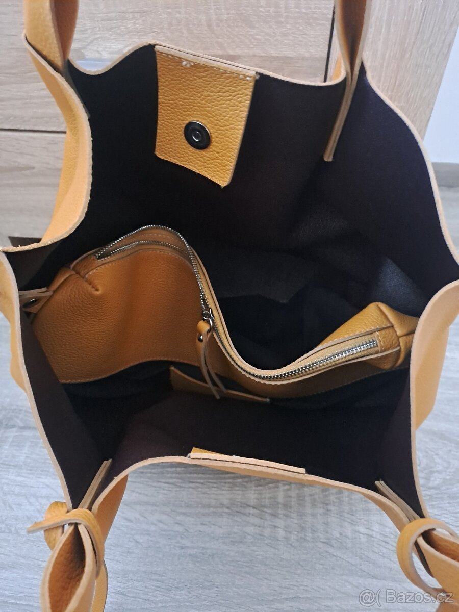 Kožená kabelka,taška Facebag - 4