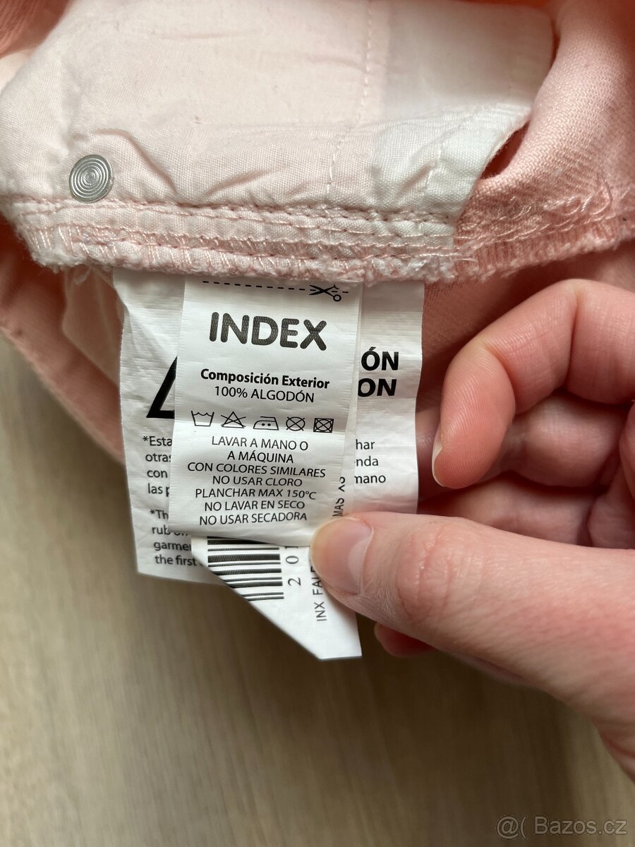 INDEX světle růžová sukně s vyšším pasem, vel. XS - 4