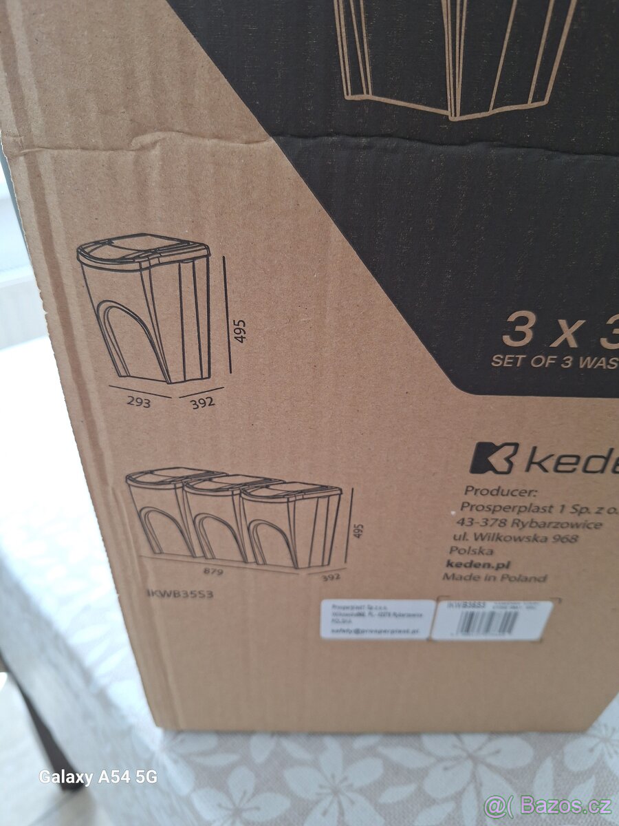 Odpadkový koš na tříděný odpad 35L - 4