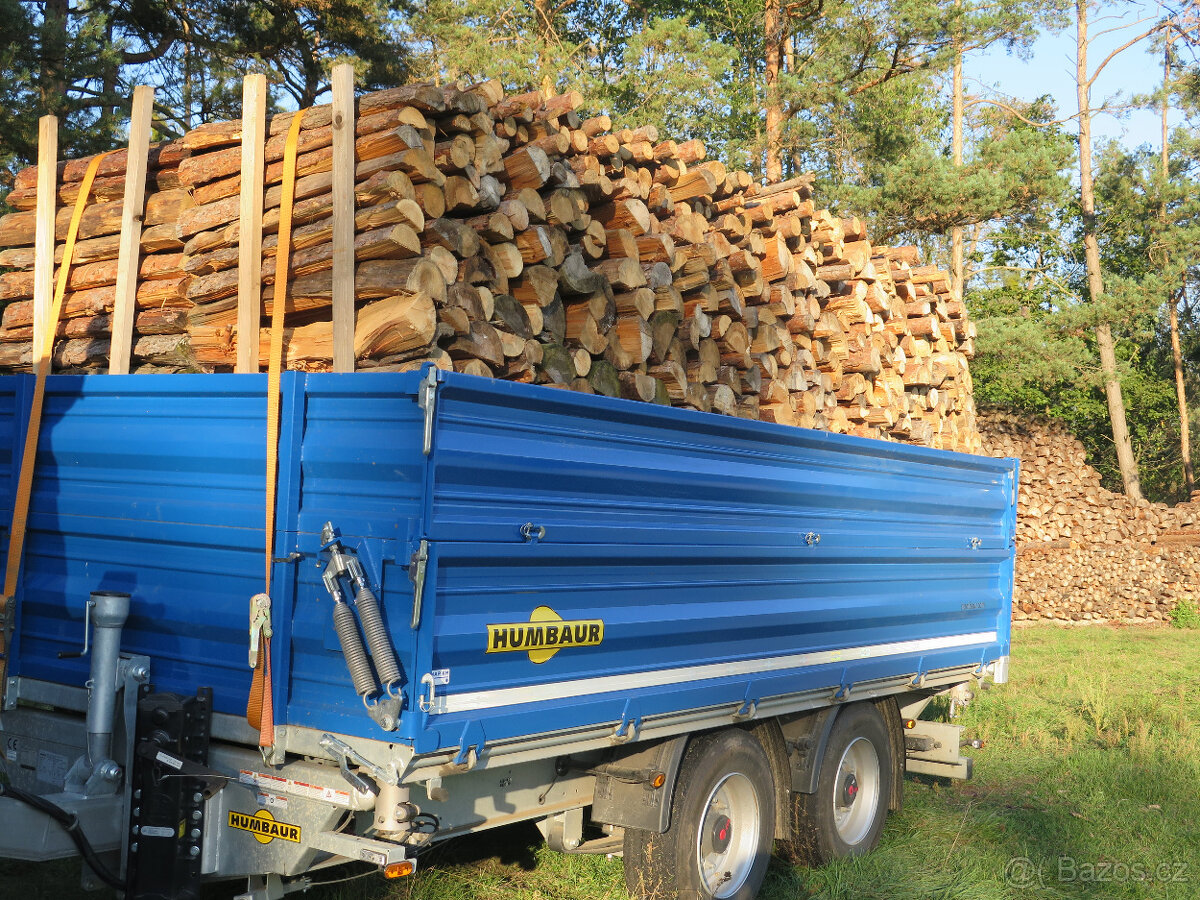 Suché palivové dřevo měkké, tvrdé olše jasan akát - 4