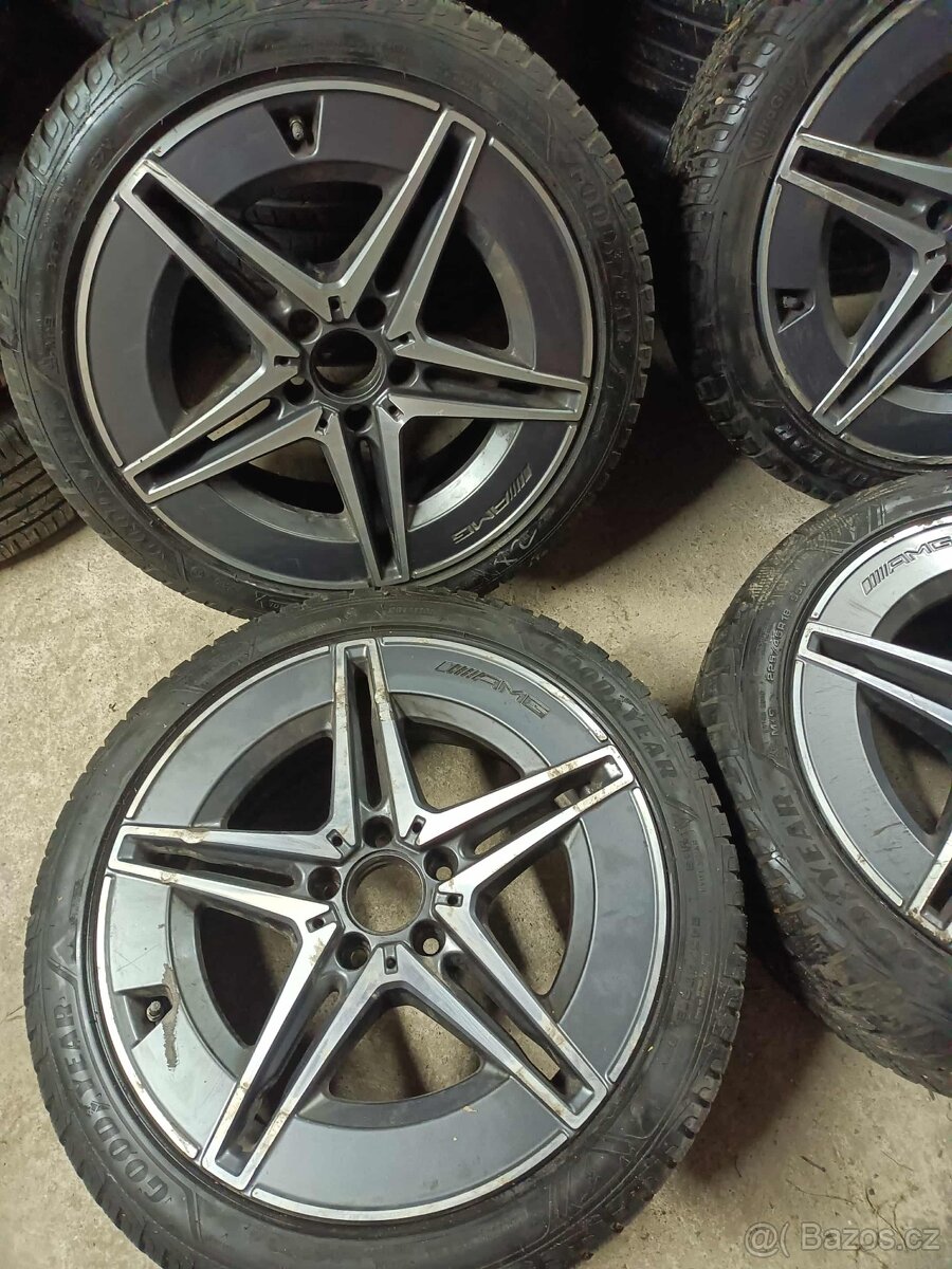 ❄️zimné orig. AMG Mercedes 5x112 R18 pneu dvojrozmer - 4
