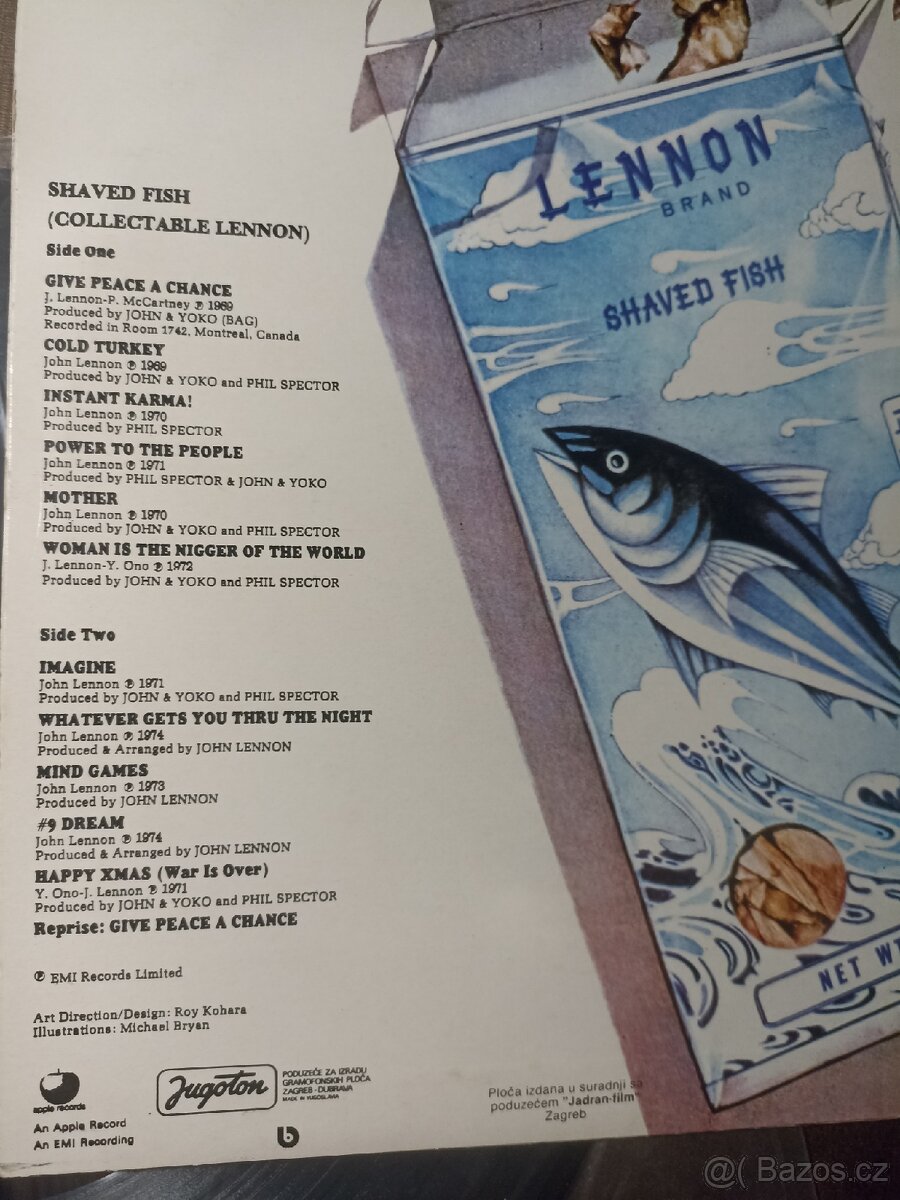 LP John Lennon, Plastic Ono Band, Shaved fish - 4