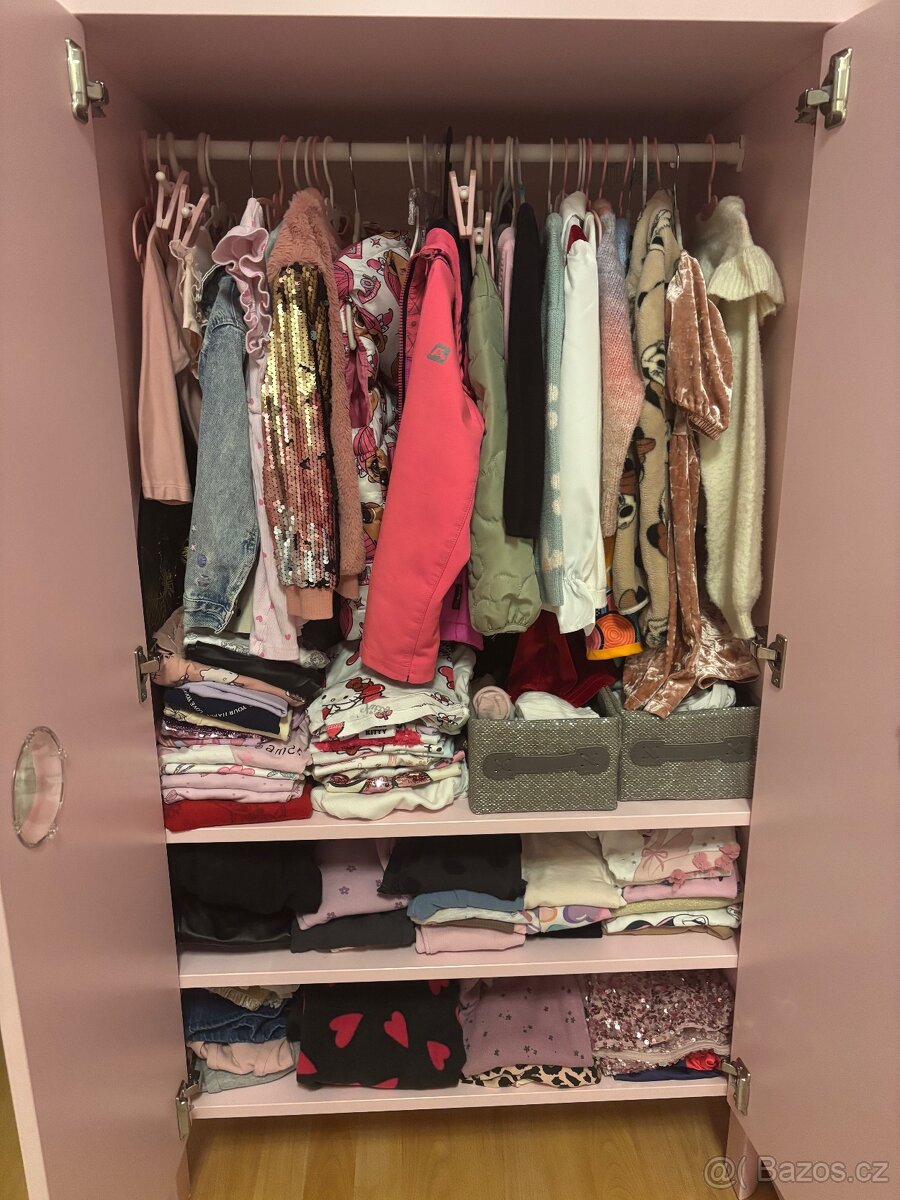 Domečková postel + šatní skříň + matrace - 4