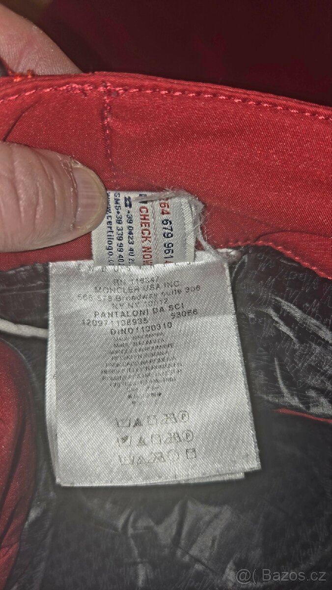 Moncler lyžařské kalhoty vel.S - 4