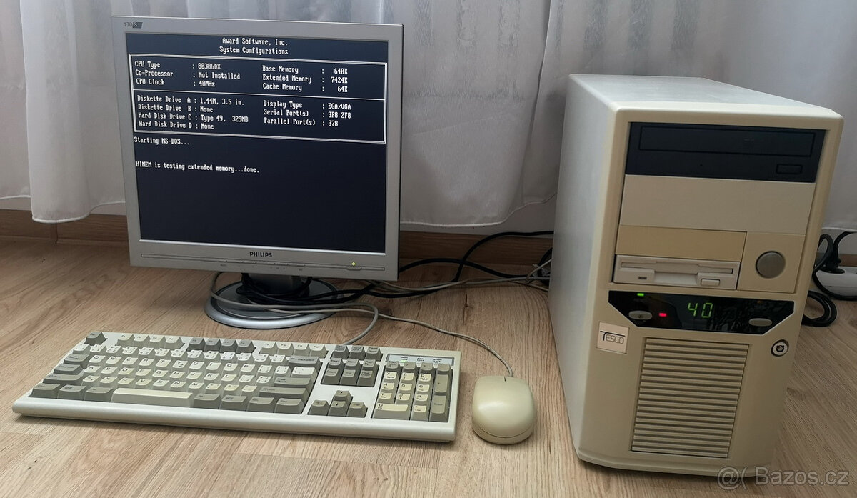 Predám Retro PC 386 DX 40MHz (08) - 4