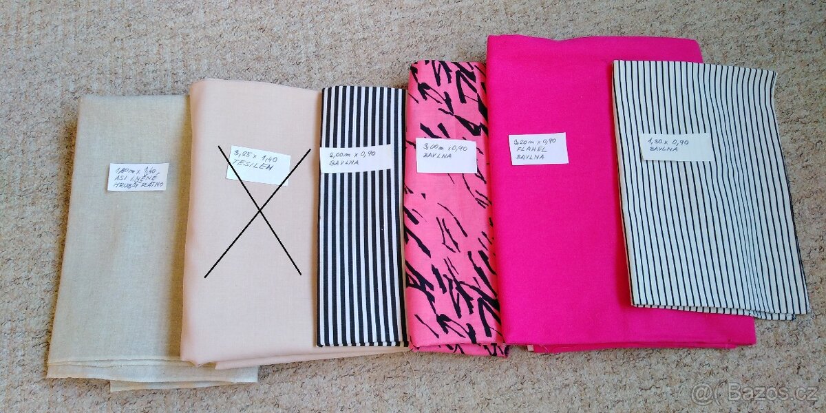 Látky bavlna - metráž - 4