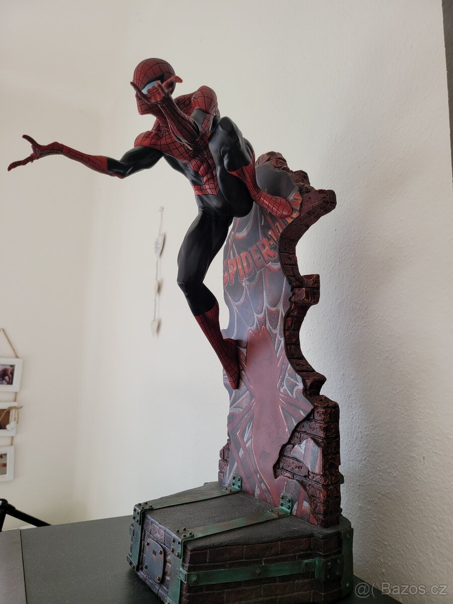 Sideshow Spiderman,comiquette black suit - 4