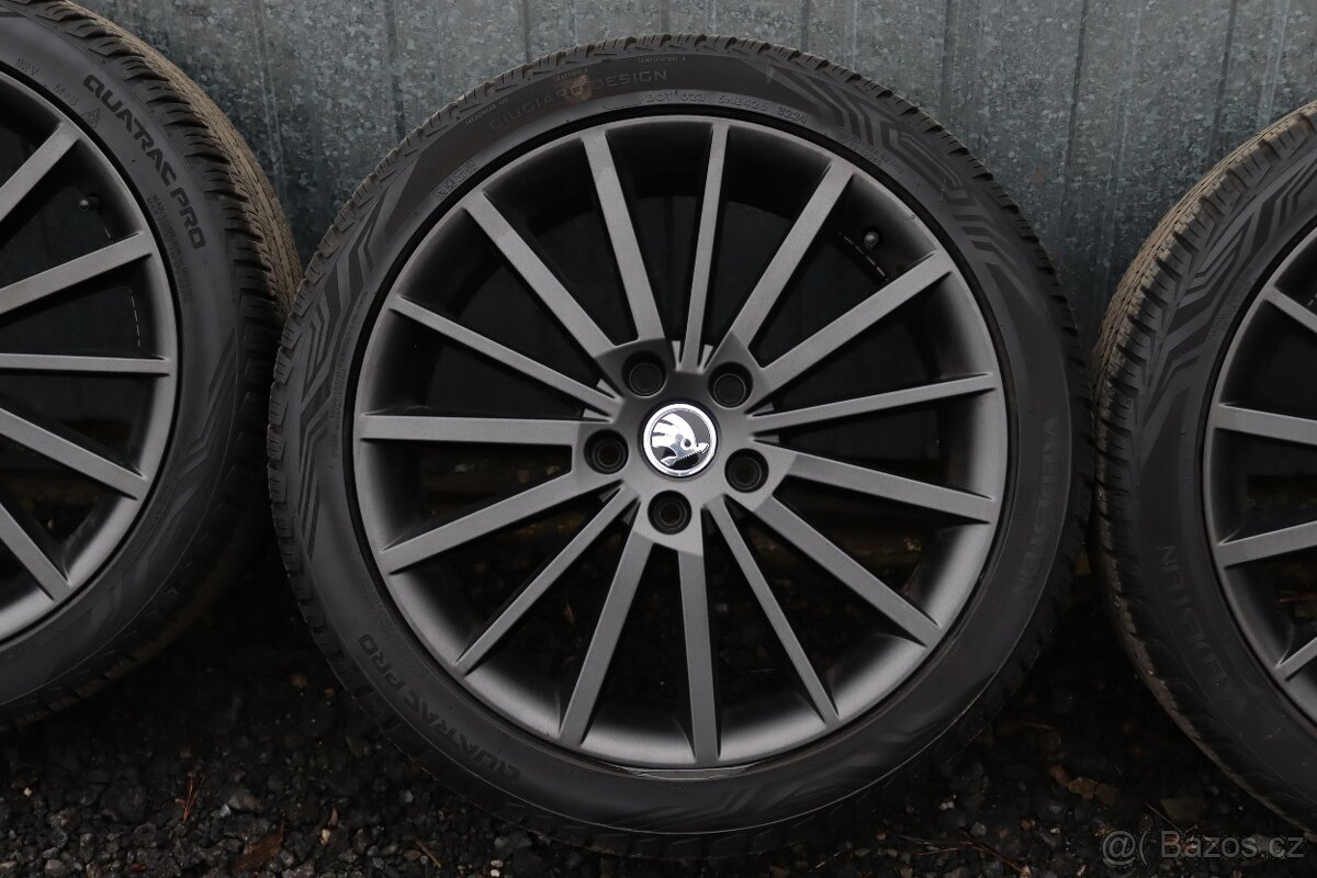 18" - ALU kola Škoda TURINI 7,5x18 ET51 + pneu 225/40 R18 - 4