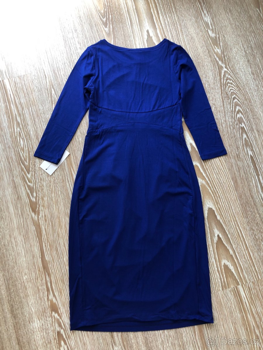 Těhotenské modře šaty Isabella Oliver_vel. S - 4